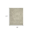 thumbnail image 3 of 8' X 10' Beige and Gray Wool Abstract Geometric Area Rug, 3 of 5