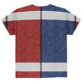 thumbnail image 2 of Fantasy Football Team Blue and Red All Over Youth T Shirt Multi YXL, 2 of 2