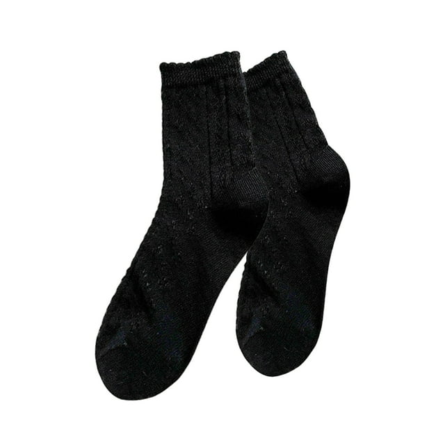 VJATTWR Liquidation Bas Résille Mode pour Femmes en Maille Respirante à Motif Ajouré Chaussettes Hauteur Genou pour Usage Quotidien et Confort