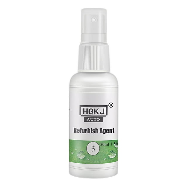 Restaurador de plástico, abrillantador de cuero para interiores, mantenimiento de piezas de plástico para automóviles 50ml