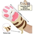 thumbnail image 2 of Guantes de cocina divertidos, accesorios de cocina, guantes de gato kawaii resistentes al calor para cocinar y hornear, 1 par de garras, 2 of 5
