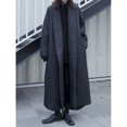 thumbnail image 3 of Abrigos acolchados Harajuku, chaquetas de solapa de gran tamaño para mujer, manga larga, largo hasta el tobillo, estilo casual, vintage, ropa cálida para la nieve, 3 of 4