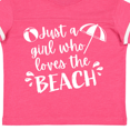 thumbnail image 4 of Inktastic Just a Girl Who Loves the Beach Girls Toddler T-Shirt, 4 of 5
