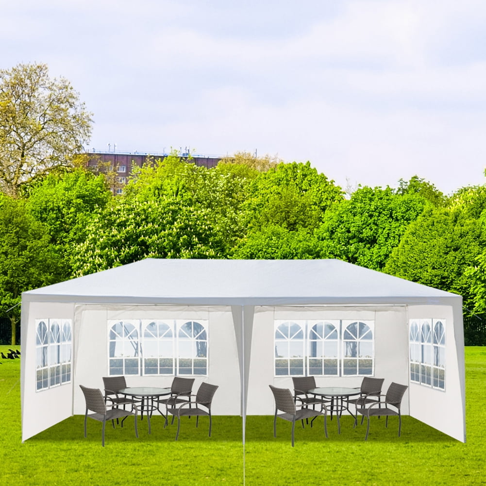 Kadyn 10'X20' Outdoor Canopy Tent, Waterproof Tent with 4 Removable Sidewalls, Wedding Party Tent for Outsides, White Kadyn 10'X20' Outdoor Canopy Tent, Waterproof Tent with 4 Removable Sidewalls, Wedding Party Tent for Outsides, White