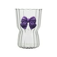 thumbnail image 1 of Ripple Glass Cup With Bow Stripe Glass Cup Glass Cup Retro Glassware Suitable For Coffee Juice Water Tea Metal Cups Set 6 A Glasses with Handles Tumbler Set for Kitchen Housewares Kitchen Glasses, 1 of 8
