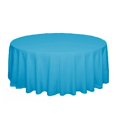 thumbnail image 1 of 18 Color Polyester Round Tablecloth Whiteblackredbluegold Solid Table Cloth For Wedding Birthday Party Table Cover Home Dcor 1pcs, 1 of 5