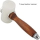 thumbnail image 5 of Kit de herramientas para marroquinería, martillo de nailon, mazo resistente para perforar agujeros en cuero. Cabeza en T, 5 of 9