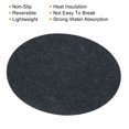 thumbnail image 4 of Uxcell 16" Round Plant Coasters Felt Pad Mat, Grey 3 In1 Set, 4 of 5
