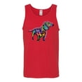 thumbnail image 2 of Wild Bobby, Colorful Dachshund Is My Spirit Animal Lover Mens Graphic Tank Top, Red, Medium, 2 of 3