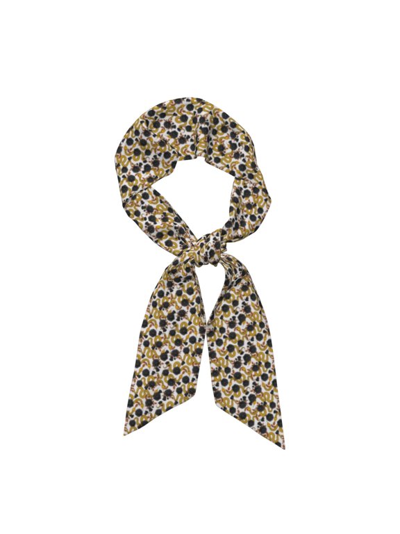 Snake And Rose Pattern Large Satin Head Scarf - Satin Hair Scarves Silk Bandana Scarf Headscarf Silk Feeling Scarf for Women