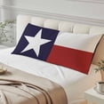 thumbnail image 4 of Blue Red White Texas Flag with Star, Body Pillow Covers 20"x60", Minimalistic Geometric Stripe Soft Brushed Breathable Throw Pillow Covers, Pillowcase with Zipper for Couch Sofa Bedroom Living Room, 4 of 9