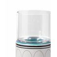 thumbnail image 6 of 4.1" x 4.1" x 11" Green and Teal Ceramic and Glass Large Candle Holder, 6 of 6