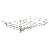 Adjustable Wine Glass Organizer, Hanging Metal Wine Glass Rack, Wine Glass Holder Under Cabinet No Drilli