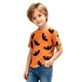 thumbnail image 4 of JAJAHO Kids Halloween T Shirts Bat Print Short Sleeve Crew Neck Graphic Tees For Boys Girls 4-13Y, 4 of 4