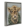 thumbnail image 4 of Stupell Industries Snowy Cattle & Wreath Animals & Insects Painting Gray Floater Framed Canvas Art Print Wall Art, 18 x 18, 4 of 10