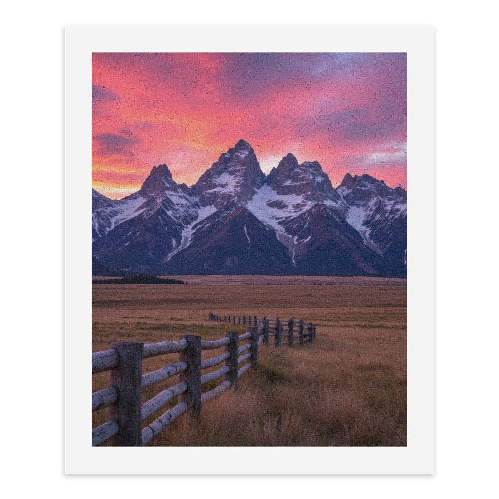 Paint by Numbers Kit for Adults, Mountain Sunset Scenic View Paint by Numbers, Easy Paint by Numbers Kit for Adults Beginner, DIY Adult Paint by Number Kits on Canvas, Home Decor