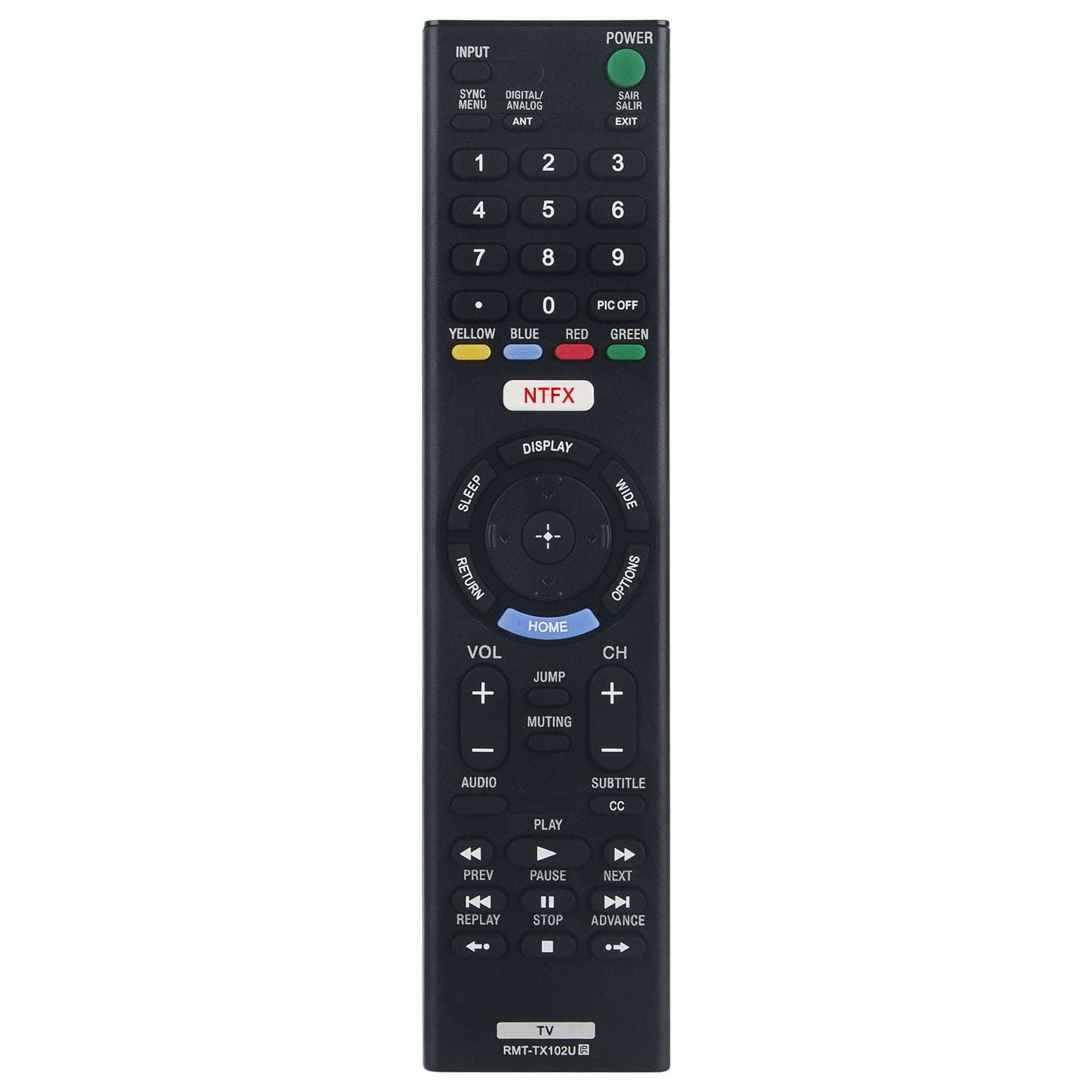 New TV Remote Control RMT-TX102U RMTTX102U Replacement for Sony Smart LED LCD HDTV TV KDL-32R500C KDL-40R530C KDL-48R510C