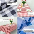 thumbnail image 4 of Efavormart Perfect Picnic Inspired Black/Red Checkered 90x132" Polyester Tablecloths For Party Event Decor, 4 of 11