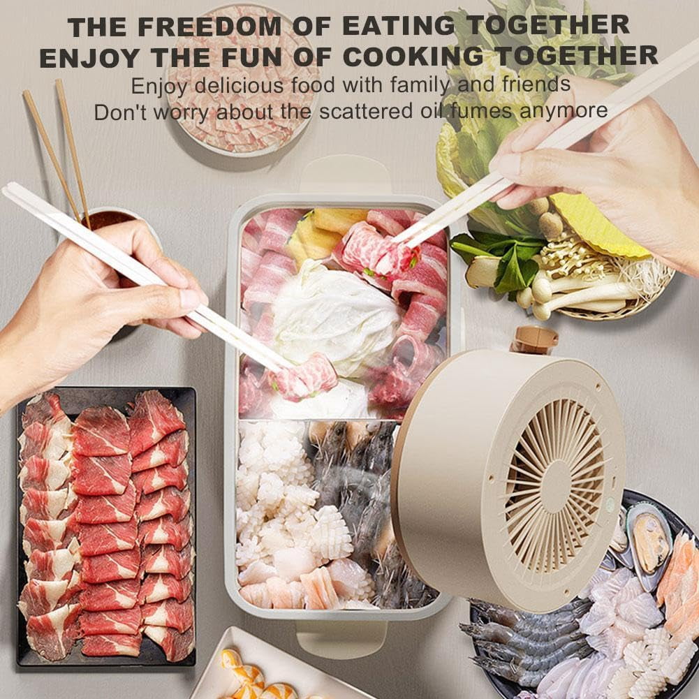 Smoke Purifier Fan, Portable Smoke Purifier, Smoke Filter for Indoor Smoking, Portable Kitchen Fan, Low Noise Mini Range Hood for Kitchen, Home,