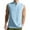 Light Blue, variant on Chiccall Quick Dry Tank Tops for Men Casual Solid Crew Neck Sleeveless Button Shirts Summer Athletic Gym Tees Vacation Beach Lounge Tops Blouse