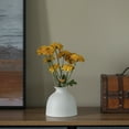 thumbnail image 2 of Uniquewise Modern Inkwelll Bottle Shaped Ceramic Table Vase Flower Holder Small White, 2 of 7