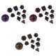 thumbnail image 1 of Juego De Dados Poliédricos Acrílicos De 30 Piezas, Juego De , Accesorio Pars Sunnimix Juegos de dados poliédricos, 1 of 8