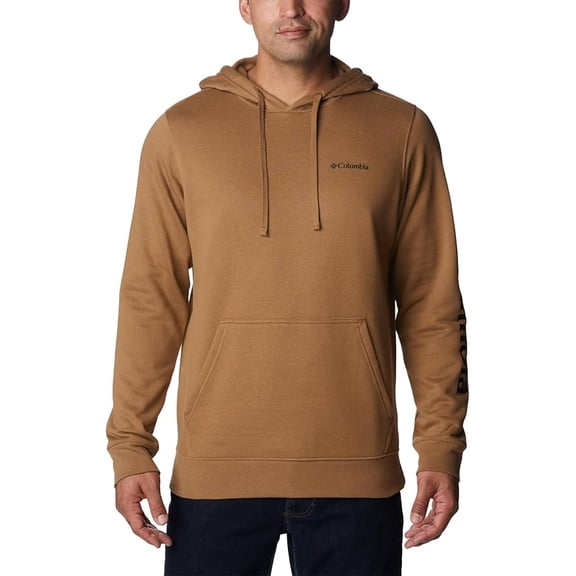 Columbia Mens Trek Long Sleeve Hoodie, Delta/CSC Sleeve Logo, X-Large