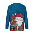 thumbnail image 5 of ICHUANYI Liquidación Mujeres Mangas Casual Navidad Impresión Cuello Redondo Sudadera Cuello Redondo Jersey Túnica Tops ICHUANYI WER2023082200017, 5 of 5