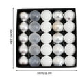 thumbnail image 5 of InsCrazy 25PC Christmas Ball Ornaments Christmas Decorations for Xmas Tree, Holiday, Wedding, Party 2.36inch/60mm Shatterproof Indoor Christmas Decorations Assorted Decorative Balls, 5 of 8