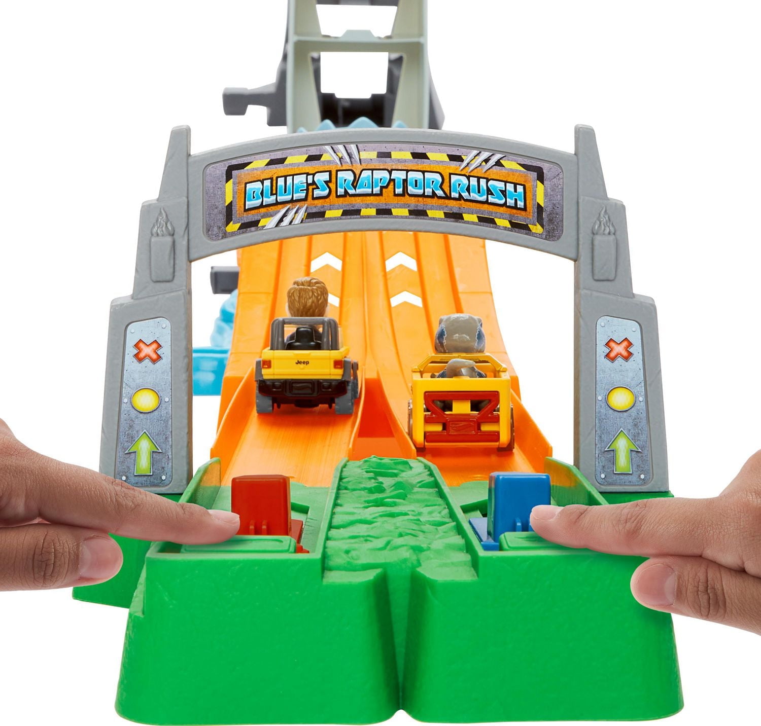 Hot Wheels Racerverse Blue's Raptor Rush Track Set