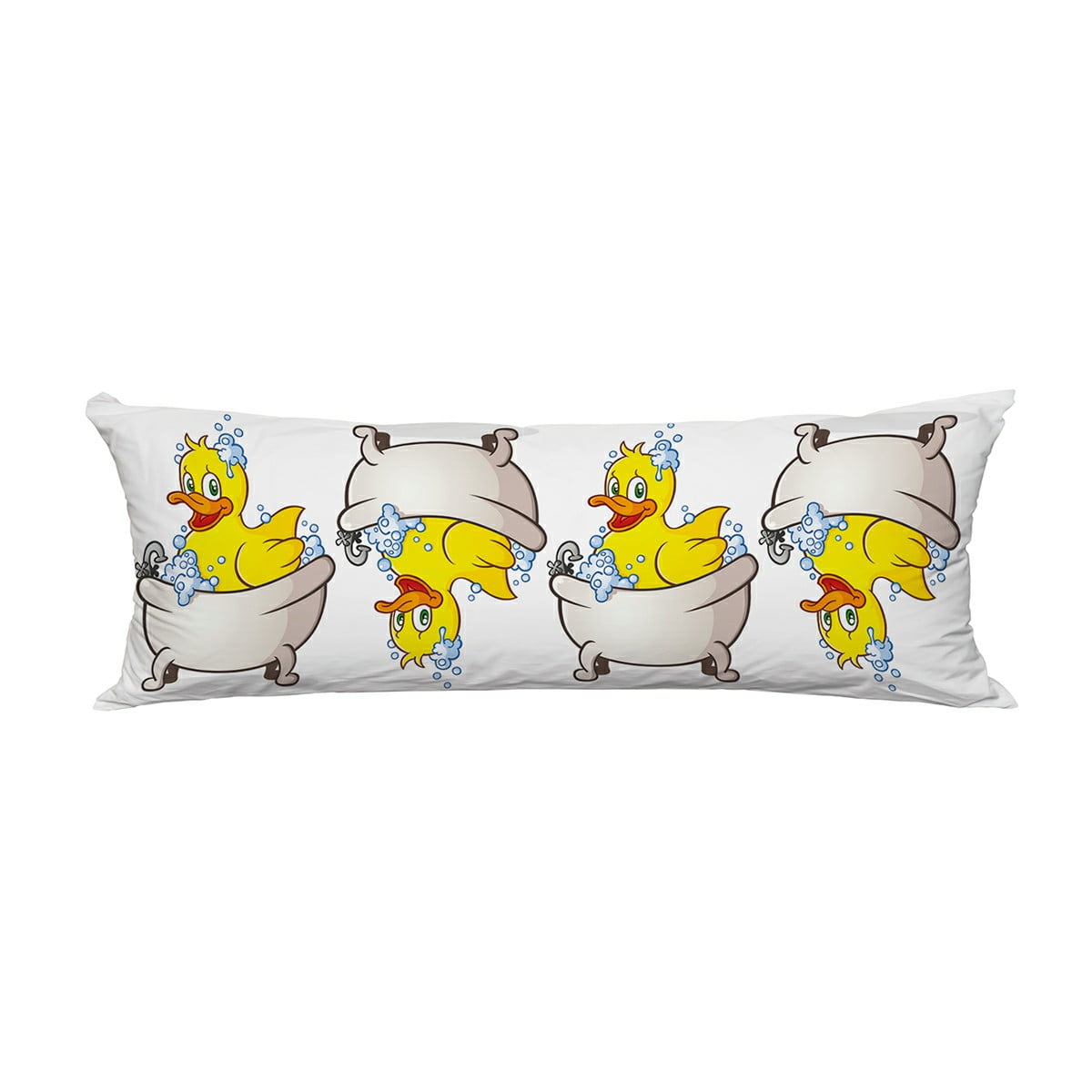 ECZJNT Rubber Duck Bubble Bath Pillow Cover Body Pillowcase Pillow