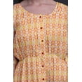 thumbnail image 2 of Bimba Orange Ombre Tie-Dye Button Down Midi Shift Dress Women Shirt Summer Causal Tunic-X-small, 2 of 7