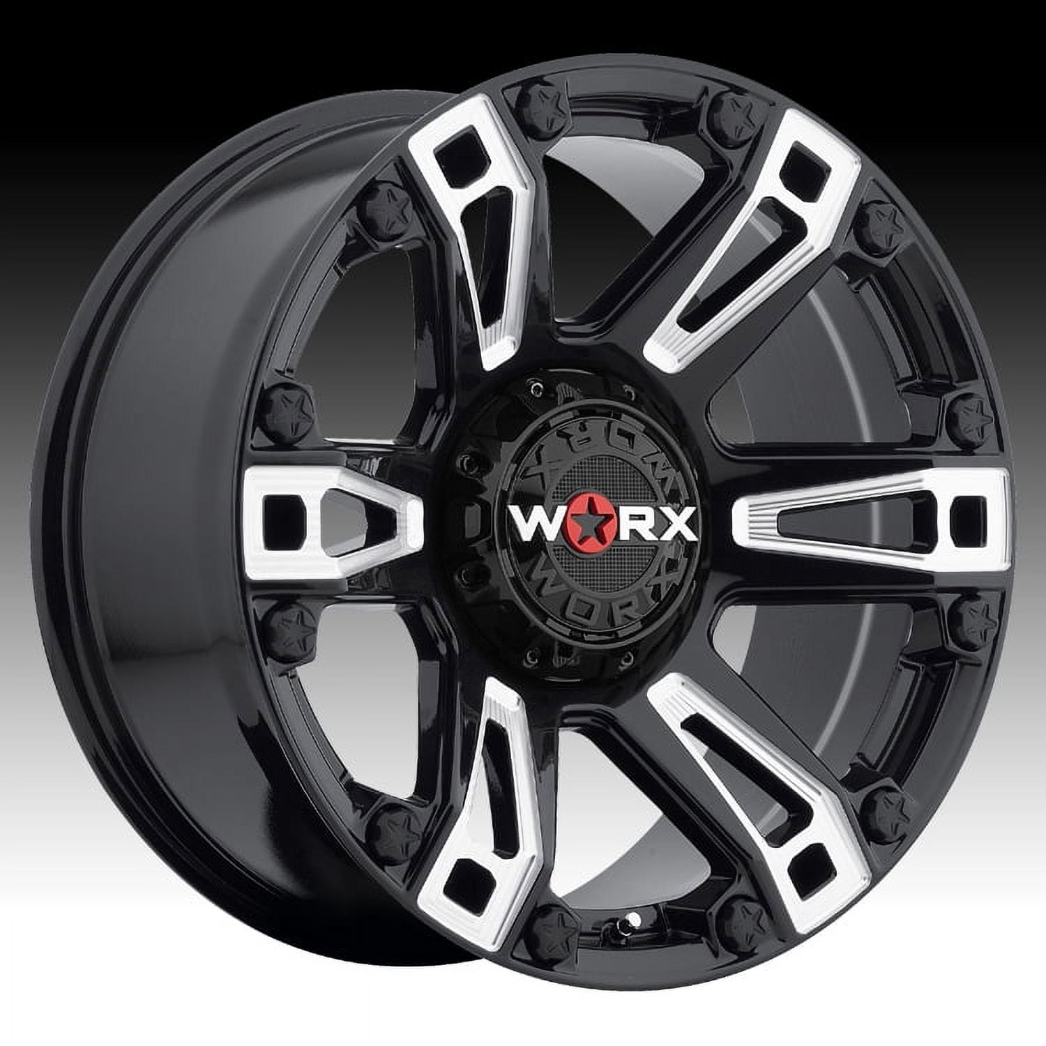 Worx 803 Gloss Black Wheel - 20x9 5x127/5x139.7 Bolt Pattern