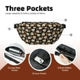 thumbnail image 4 of Naloa Flower Fox Print Running Belts for Men Women,Running Fanny Pack with 2-Zipper Pockets,Waterproof Waist Pack for Travel Hiking Running Outdoor Sports, 4 of 8