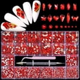 thumbnail image 2 of Taladro de uñas con rejilla de 21 en caja, taladro de fondo plano de vidrio, taladro de forma especial, juego de joyas de diamantes de imitación para uñas DIY, 2 of 6