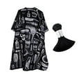 thumbnail image 2 of 4xBarber Cape Neck Duster Brush Capa De Maquillaje Mujeres Hombres Niñas Niños Maquillador Negro, 2 of 8