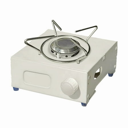 Camping Stove Outdoor Portable Gas Stove Portable Camp Stove Camping Cooker Stove Cookware,1 x Camping Stove,Creamy white