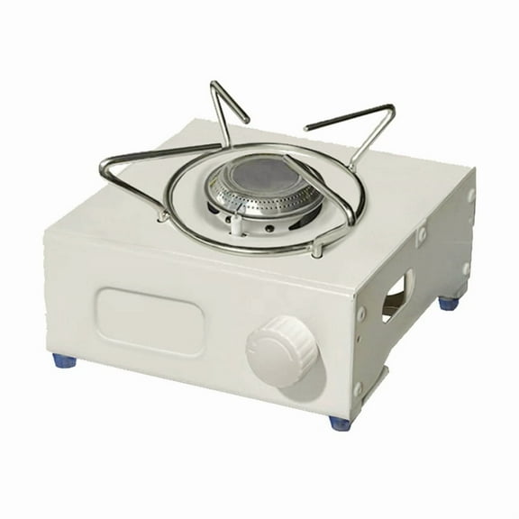 Camping Stove Outdoor Portable Gas Stove Portable Camp Stove Camping Cooker Stove Cookware,1 x Camping Stove,Creamy white