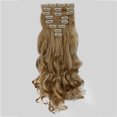 thumbnail image 2 of LELINTA 17 "-24" Curly Full Head Clip in Synthetic Hair Extensions 8 Pieces 18 Clips, 140g-145g 2018 New style, 2 of 6