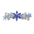 thumbnail image 1 of Pasador de pelo floral de cristal azul precioso de Faship, 1 of 5