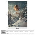 thumbnail image 4 of Orinice Santa Claus Riding Elk Blanket Printed Throw Blanket for Kids Child Adults Soft Warm Flannel Blanket for Bed and Couch Bedroom Decor  40x50in, 4 of 6