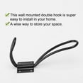 thumbnail image 5 of Iron Robe Hooks Wall Hook DIY Closet Hangers Home Storage Holder 4pcs, Black, 5 of 7