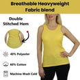thumbnail image 4 of 3-Pack Women's Regular Fit Cotton Blend Ribbed Tank Tops - Soft Breathable, Gym & Lounge Wear (M-2XL), 4 of 5