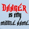 thumbnail image 2 of CafePress - Danger Is My Middle Name Infant Bodysuit - Baby Light Bodysuit, Size Newborn - 24 Months, 2 of 4