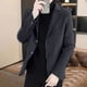 thumbnail image 5 of Ceisia Men's Slim Notched-Lapel Faux-Wool Casual Polyester Blazer Gift, 5 of 6