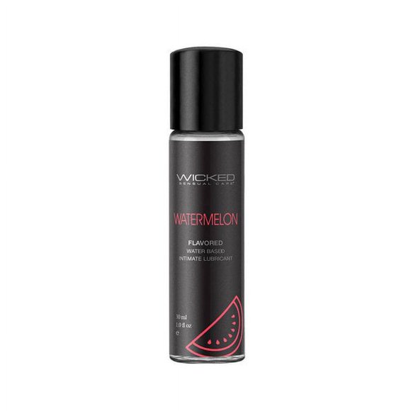 Wicked Sensual Care Aqua Flavored Water Based Intimate Lubricant 1oz - Watermelon