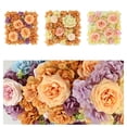 thumbnail image 4 of Artificial Flowers Wall Background 3D Flower Wall Panels Wedding Decor, 4 of 5