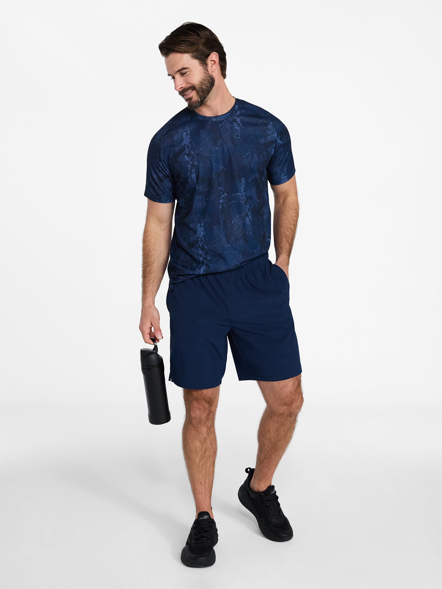 Athletic Works Men's and Big Men's Woven Running Shorts, 6" and 8" Inseams, Sizes XS-5XL