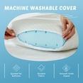 thumbnail image 3 of GIANNA Gel Memory Foam Pillow, Cooling Hotel Pillow for Side Sleeper, Removable, Machine Washable Cover, 24" x 16" x 4.7", 1 Pack, 3 of 6