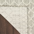 thumbnail image 3 of Nourison Positano Moroccan Trellis Flatweave Outdoor Rug Light Grey 2' x 6', 3 of 11